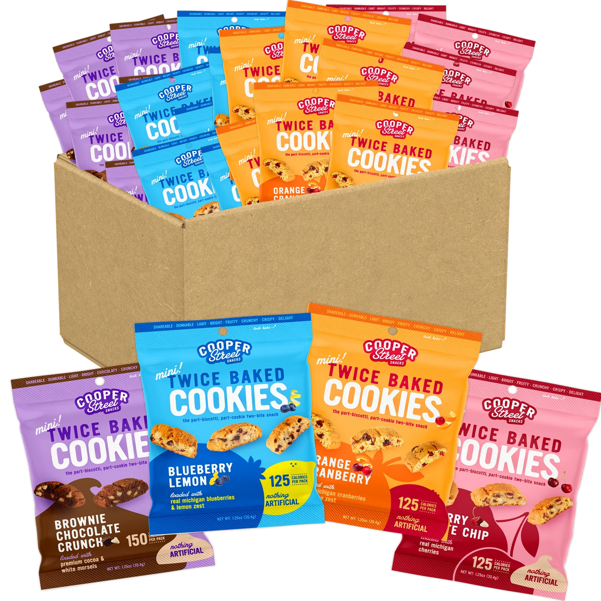 Variety Snack Packs Twice Baked Cookies – Cooper Street
