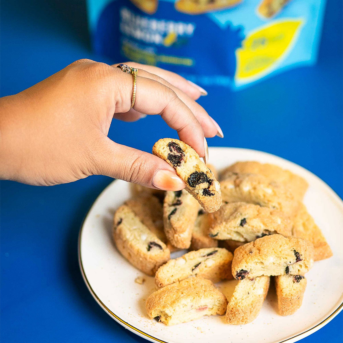 Blueberry Lemon Twice Baked Biscotti Cookies – Cooper Street