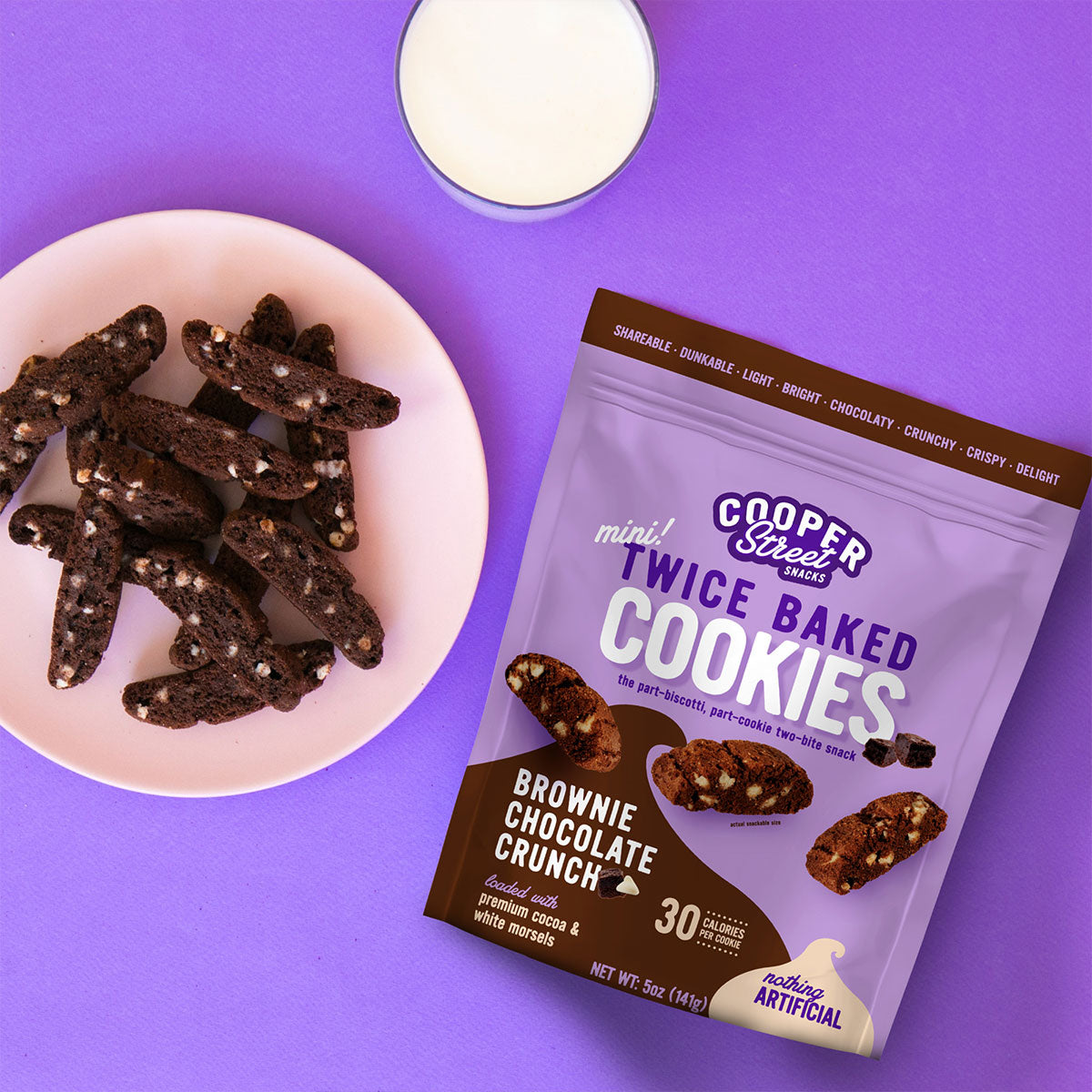 Brownie Chocolate Crunch Twice Baked Biscotti Cookies – Cooper Street
