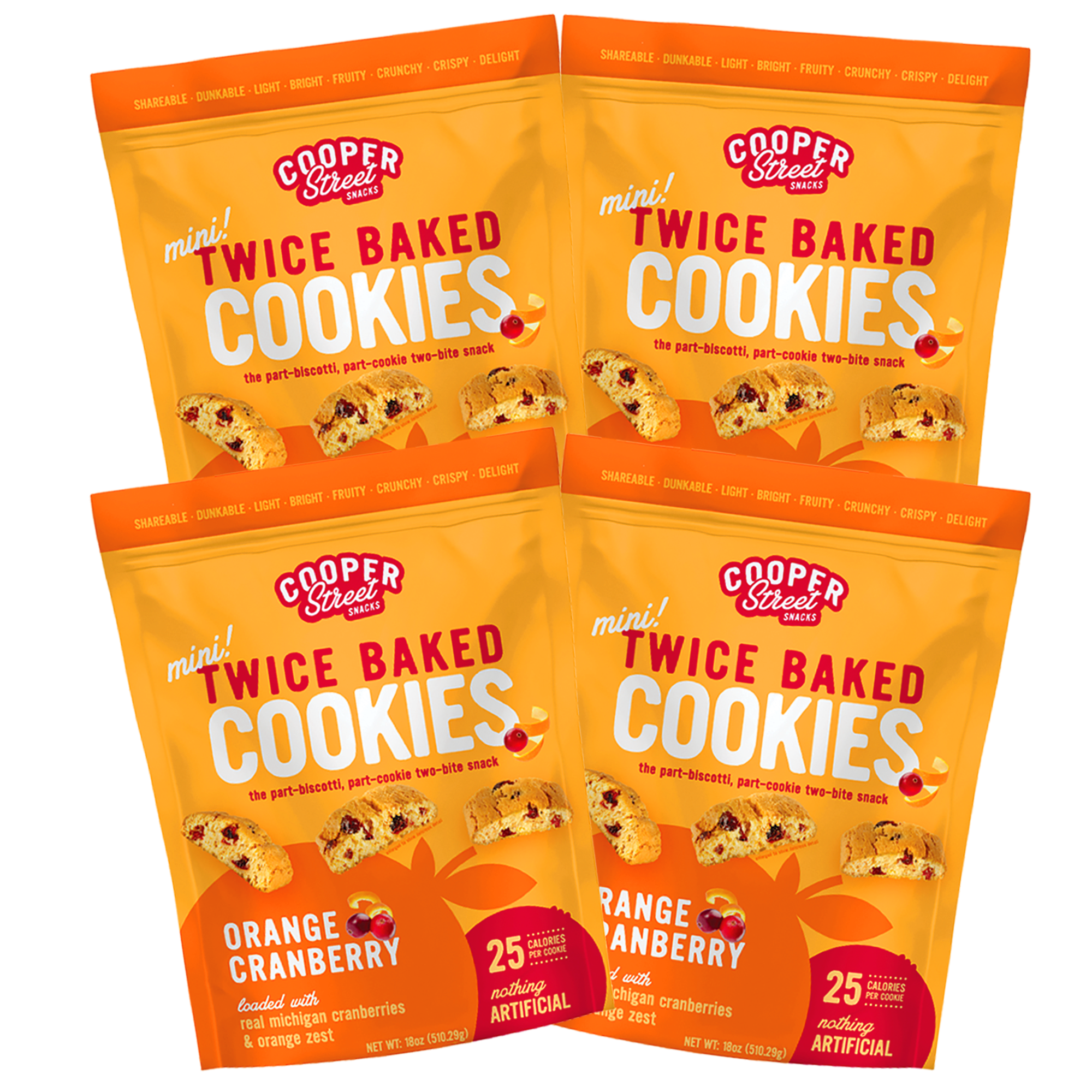 Orange Cranberry Cookies - Biscotti from Cooper Street Orange Cranberry Cookies - Biscotti from Cooper Street