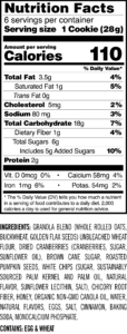 Cooper Street oatmeal cranberry cookies nutrition facts