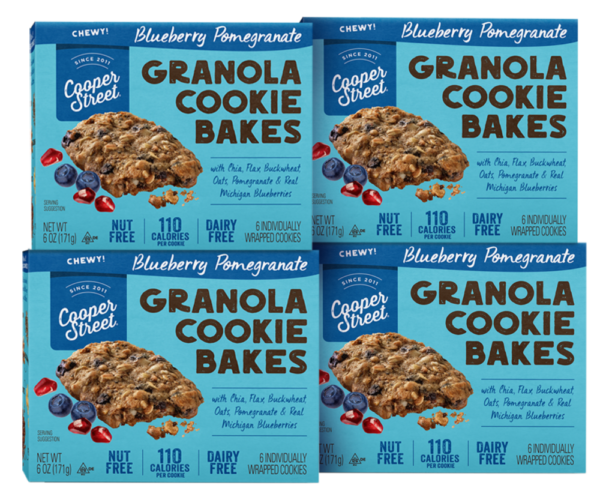 Blueberry pomegranate granola cookies pack of 4