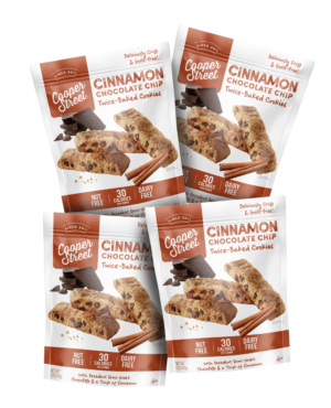 Cinnamon chocolate chip cookies pack of 4
