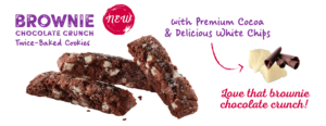 Brownie chocolate crunch cookies banner