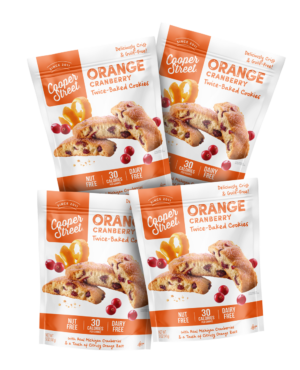 orange cranberry cookies pack of 4