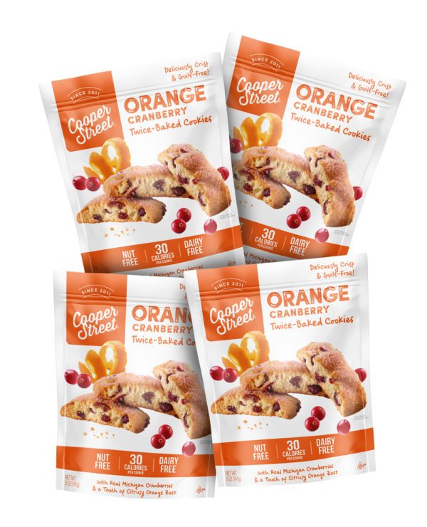 orange cranberry cookies pack of 4