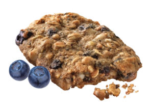 Blueberry pomegranate granola cookie